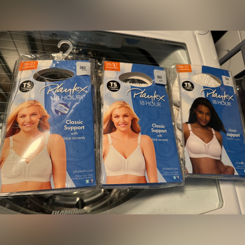Playtex 18 Hour Classic Support Bra - White